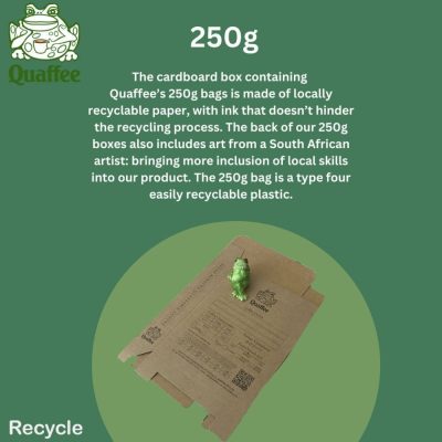 Quaffee's 250g recyclable bag