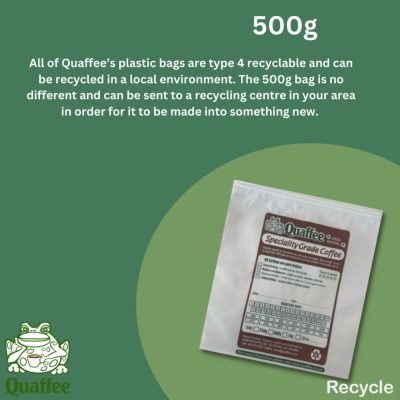 Quaffee's 500/750g recyclable bag