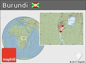 location map of Burundi,
