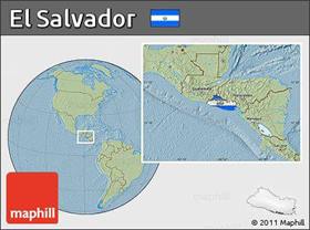 location map of El Salvador