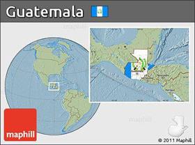 location map of Guatemala