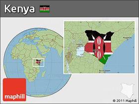 location map of Kenya