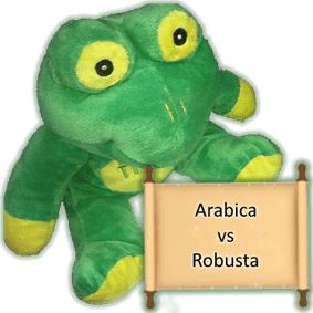 Arabica vs Robusta Frog Q investigates