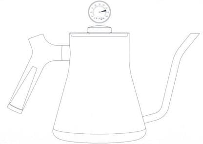 Fellow Stagg Kettle Line drawing