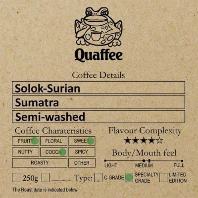 Sumatran Solok Surian Coffee