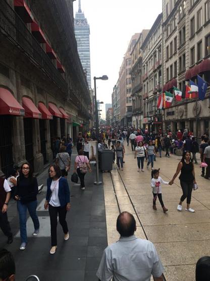 Mexico city streets become malls