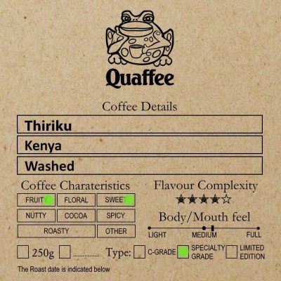 Kenyan Thiriku Co-operative Quaffee