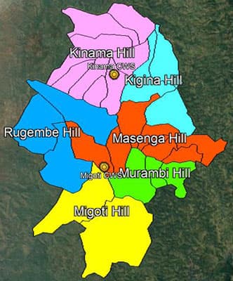 The various areas Migoti covers