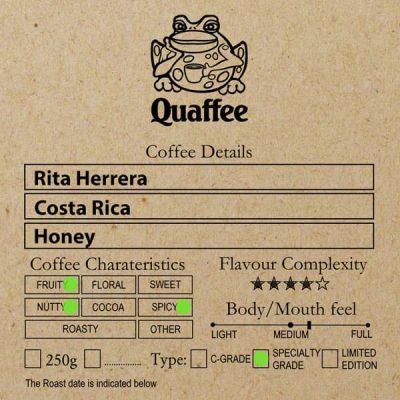 Costa Rican Rita Herrera Honey web