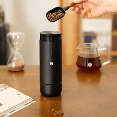 Timemore-Whirly-01S-Electric-Grinder-adding-beans-web