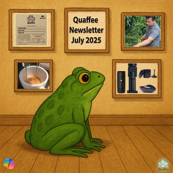 Quaffee Newsletter – July 2025: New Coffees & Fresh Gear – Explore What’s Brewing