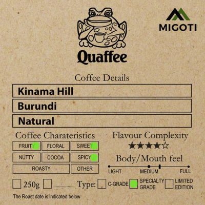 Burundi Kinama Hill natural coffee web