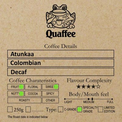 Colombian Atunkaa Decaf Washed web
