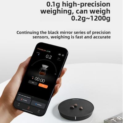 Black Mirror Dot Smart Scale - SmartPhone-web