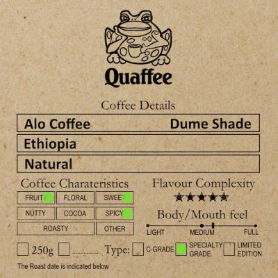 Ethiopian Alo Coffee Dume Shade